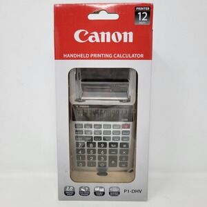 Canon P1-DHV-3 Handheld Printing Calculator 12-Digit Silver New In Box